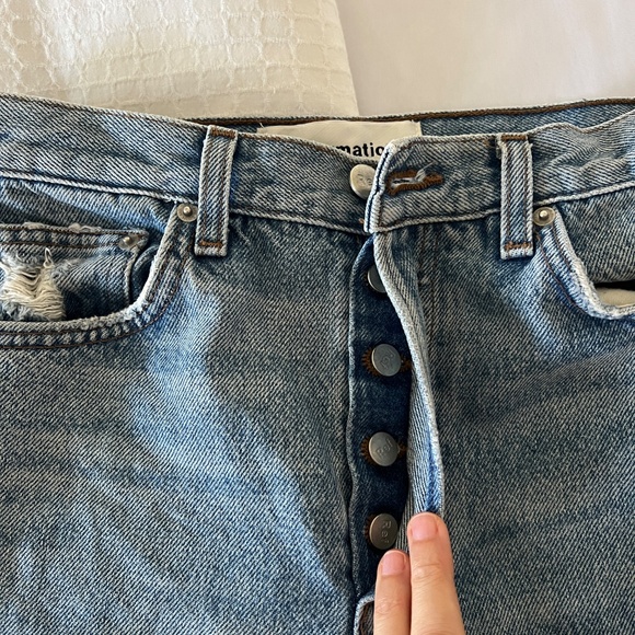 Reformation Mid-Rise Skinny Jean in Savu Wash Size 27 - Picture 7 of 10